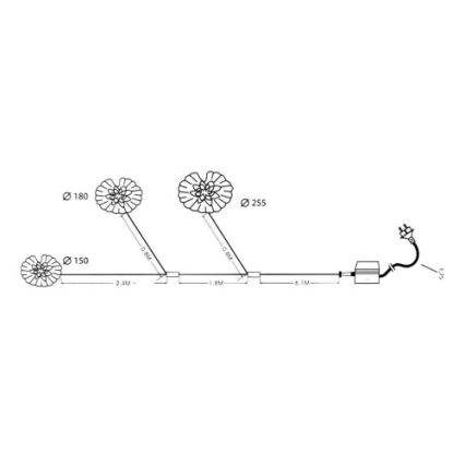 Eglo 86517 - ΣΕΤ 3x Πλωτό φως εξωτερικού χώρου 3xG4/20W/230V IP44