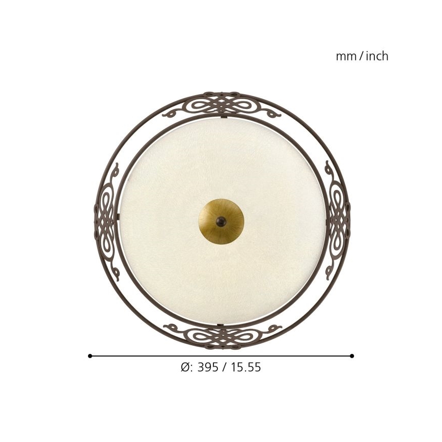 EGLO - Φως τοίχου οροφής 2xE27/60W