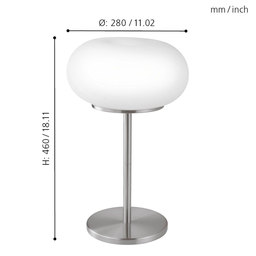 EGLO - Eπιτραπέζιο φωτιστικό OPTICA 2xE27/60W διάμετρος 28 cm