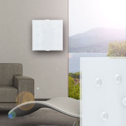 Eglo 87312 - Φως οροφής τοίχου SANTIAGO 1 2xE14/40W/230V λευκό