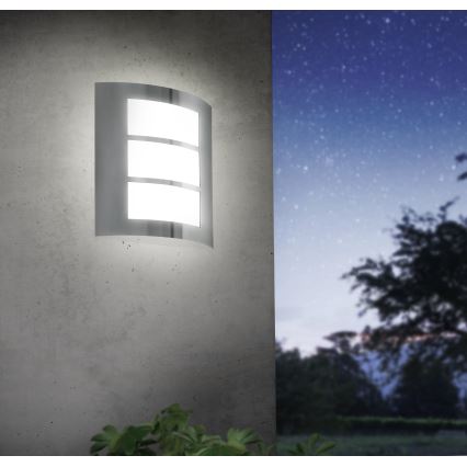 EGLO - Φως τοίχου εξωτερικού χώρου 1xE27/15W/230V IP44