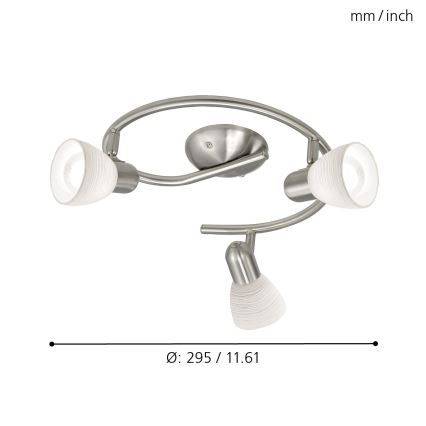 EGLO - Φωτιστικό σποτ 1 3xE14/40W