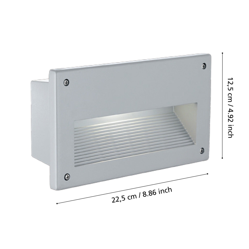 Eglo - Χωνευτό φως εξωτερικού χώρου 1xE14/60W/230V IP44