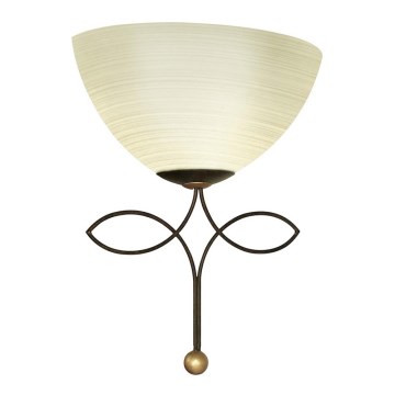 EGLO 89135 - Φως τοίχου BELUGA 1xE27/60W καφέ αντικέ