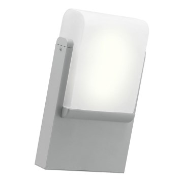 EGLO 89576 - Φως τοίχου εξωτερικού χώρου CARACAS 1xE27/22W/230V ασήμι IP44