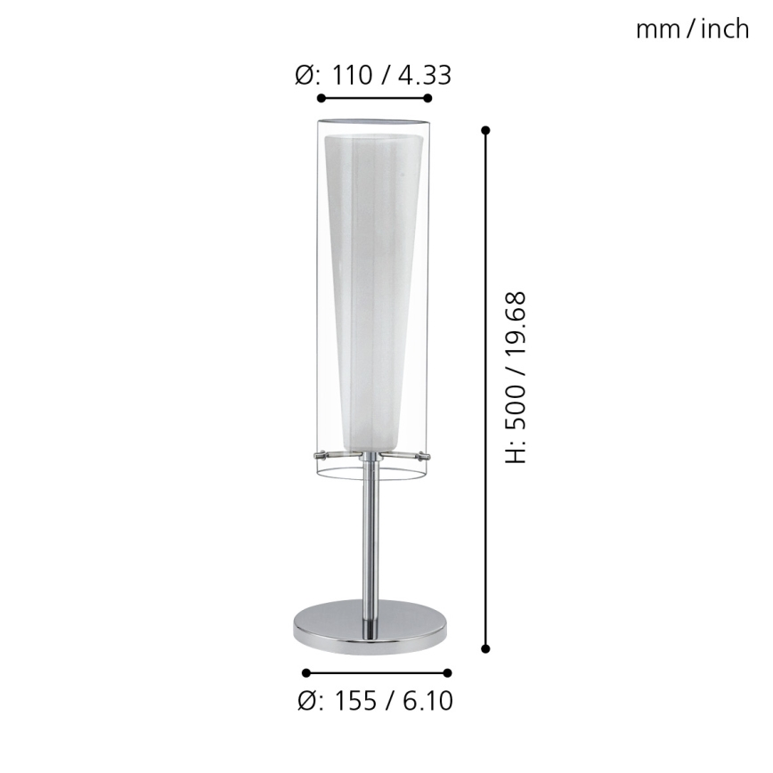 EGLO - Επιτραπέζια λάμπα 1xE27/60W/230V
