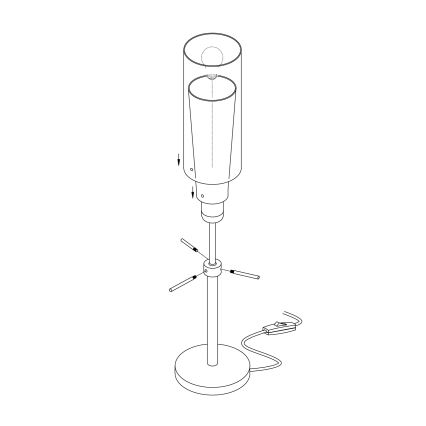 EGLO - Επιτραπέζια λάμπα 1xE27/60W/230V