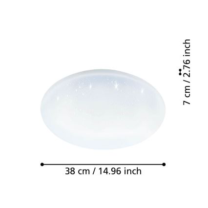 Eglo - LED Dimmable φωτιστικό οροφής LED/19,2W/230V 2700-6500K ZigBee