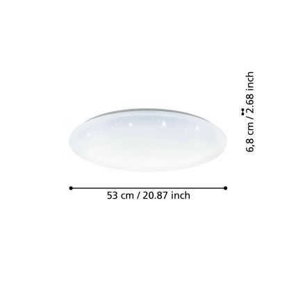 Eglo - LED Ρυθμιζόμενο φωτιστικό οροφής LED/44,8W/230V 2700-6500K ZigBee