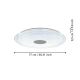 Eglo - LED Dimmable φωτιστικό οροφής LED/38,1W/230V 2700-6500K ZigBee