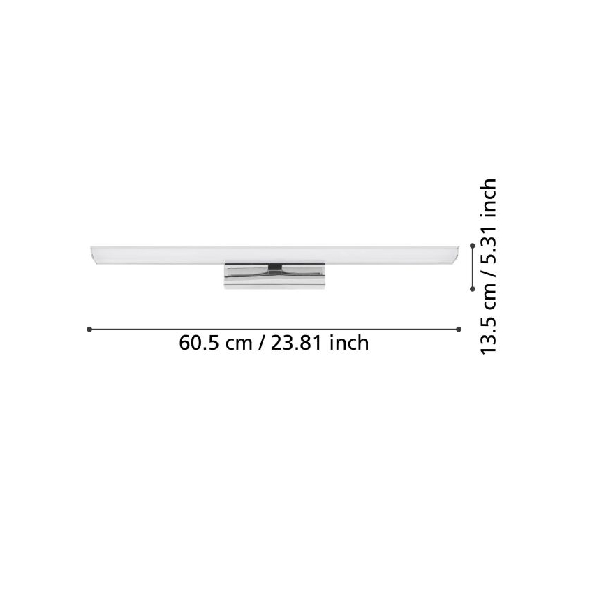 Eglo - LED RGBW Ρυθμιζόμενος φωτισμός μπάνιου για καθρέφτη 15,6W/230V IP44 ZigBee