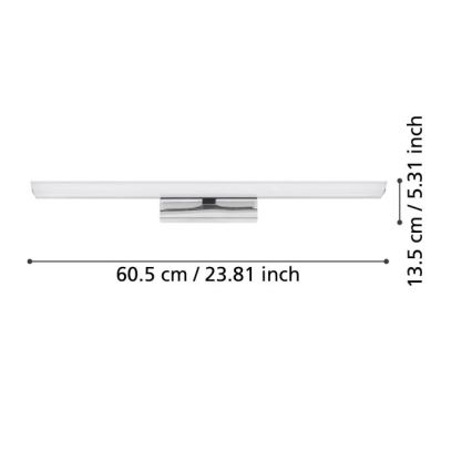 Eglo - LED RGBW Dimmable φωτισμός καθρέφτη μπάνιου 15,6W/230V IP44 ZigBee