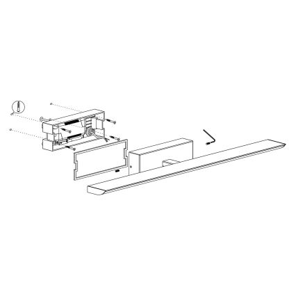 Eglo - LED RGBW Dimmable φωτισμός καθρέφτη μπάνιου 21,5W/230V IP44 ZigBee