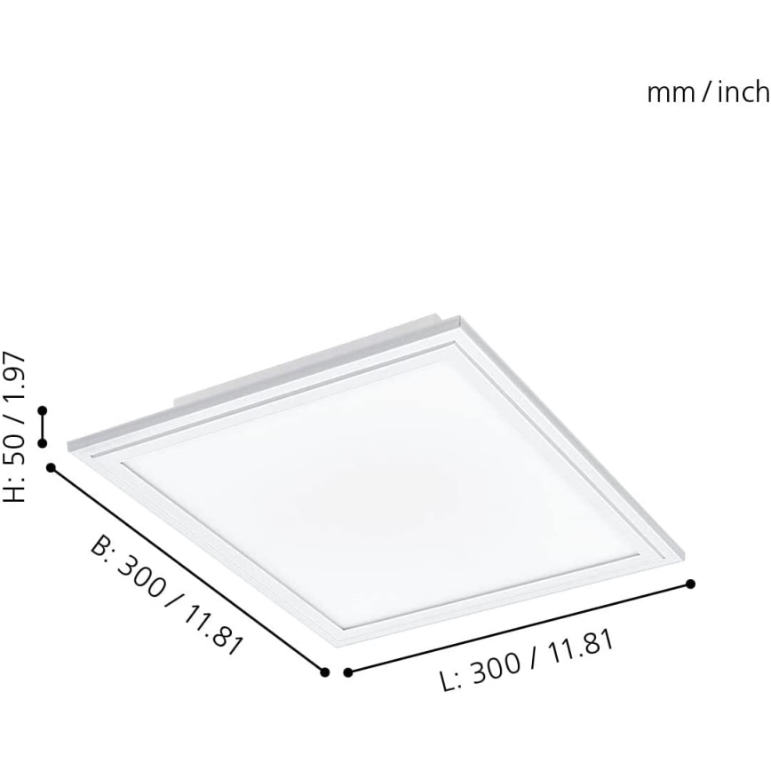 Eglo - LED Ρυθμιζόμενο φωτιστικό οροφής LED/15,3W/230V λευκό ZigBee