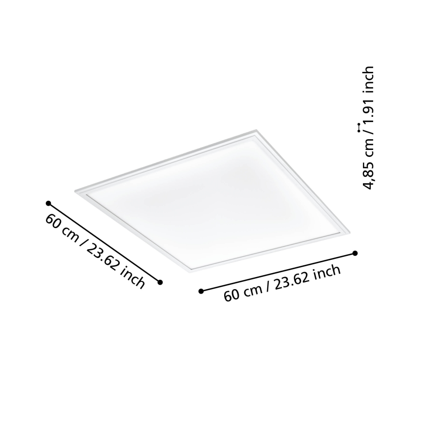 Eglo - LED Dimmable φωτιστικό οροφής LED/33W/230V λευκό ZigBee