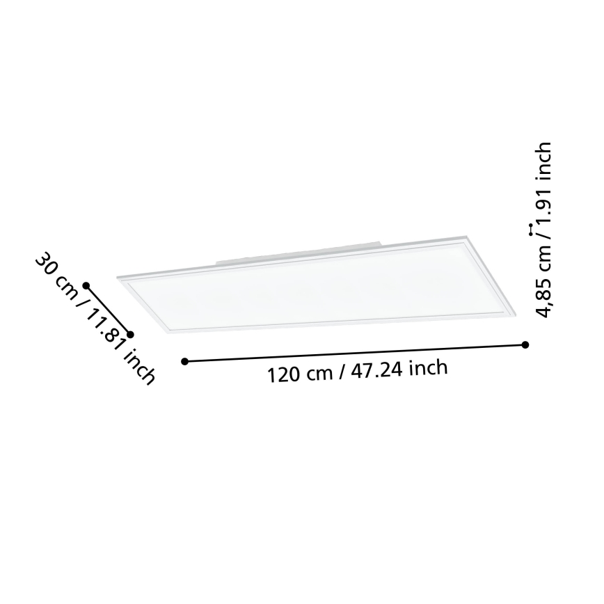 Eglo - LED Ρυθμιζόμενο φωτιστικό οροφής LED/33,5W/230V λευκό ZigBee