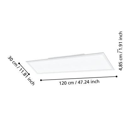 Eglo - LED Dimmable φωτιστικό οροφής LED/33,5W/230V λευκό ZigBee