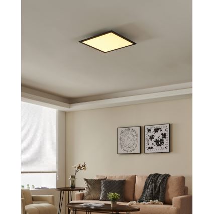 Eglo - LED Dimmable φωτιστικό οροφής LED/21,5W/230V μαύρο ZigBee