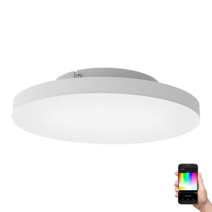 Eglo - LED RGBW Dimmable φωτιστικό οροφής LED/22,4W/230V ZigBee