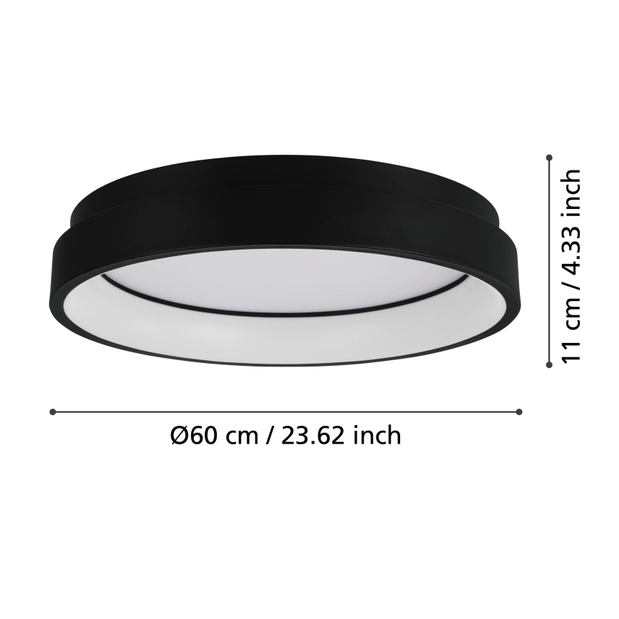 Eglo - LED RGBW Ρυθμιζόμενο φωτιστικό οροφής LED/26W/230V ZigBee