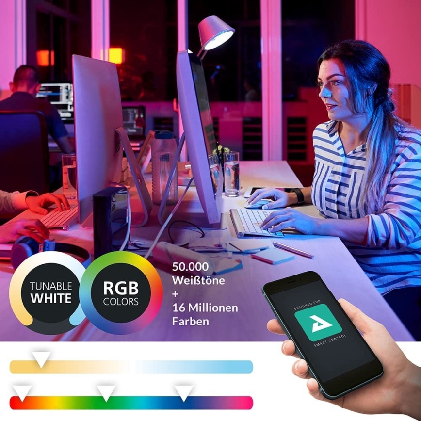 Eglo - LED RGBW Dimmable φωτιστικό τοίχου LED/16W/230V ZigBee