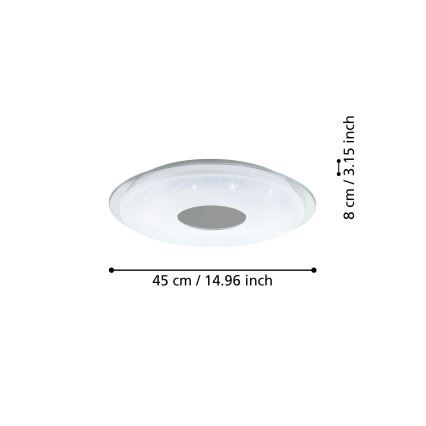 Eglo - LED Dimmable φωτιστικό οροφής LED/19,2W/230V ZigBee