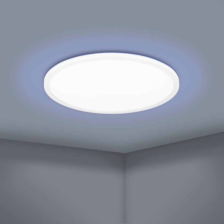 Eglo 900086 - LED RGBW Dimmable φωτιστικό οροφής ROVITO-Z LED/14,6W/230V 2700-6500K διάμετρος 29,5 cm λευκό
