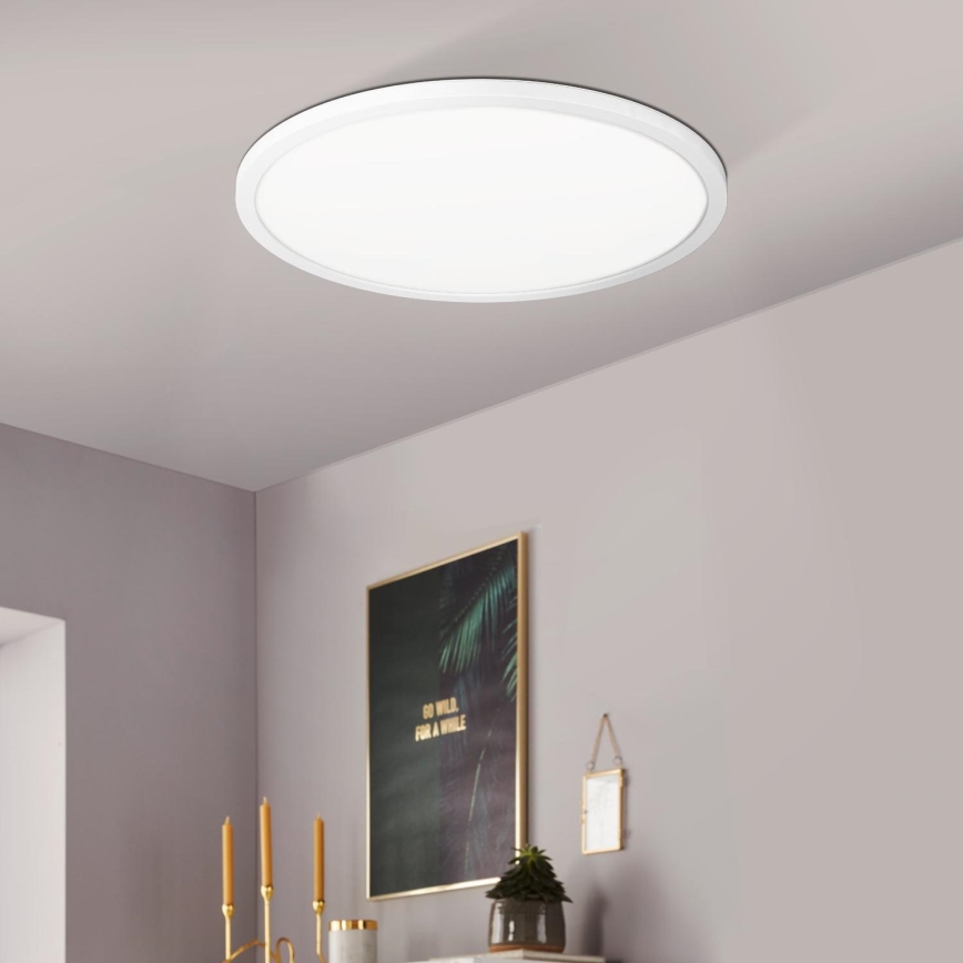 Eglo 900086 - LED RGBW Dimmable φωτιστικό οροφής ROVITO-Z LED/14,6W/230V 2700-6500K διάμετρος 29,5 cm λευκό