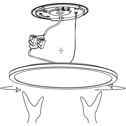 Eglo - LED RGBW Dimmable φωτιστικό οροφής LED/14,6W/230V μαύρο ZigBee