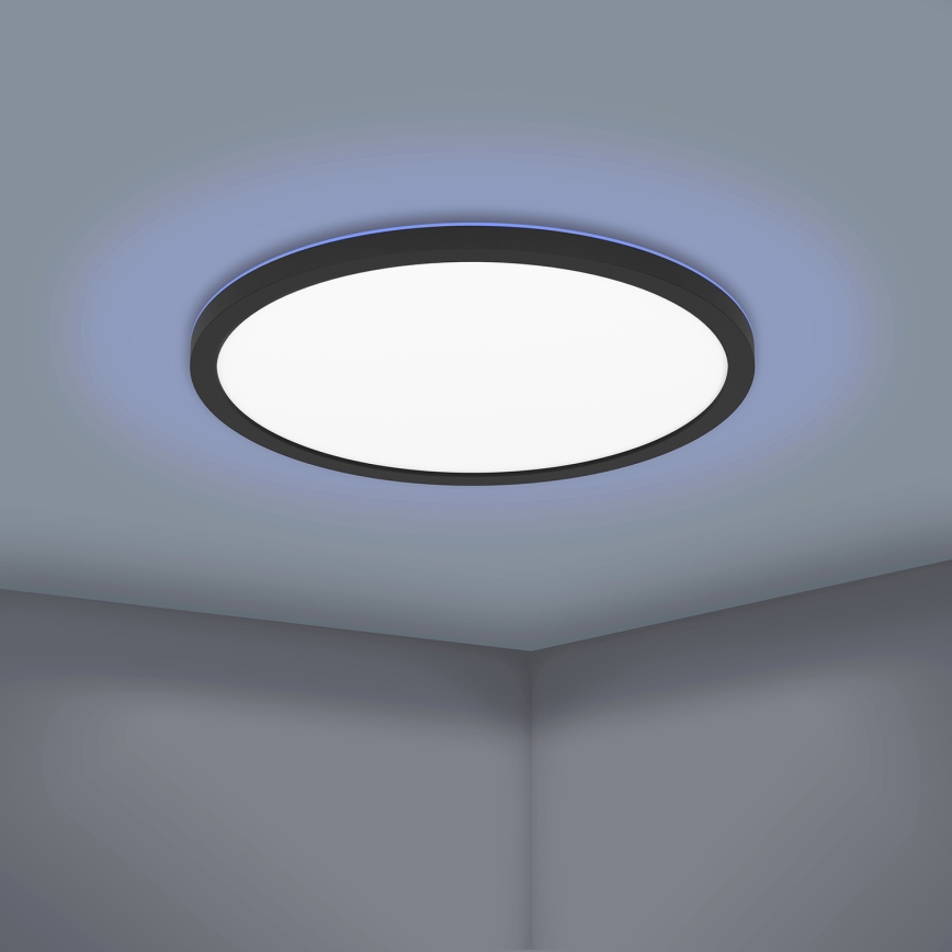 Eglo - LED RGBW Ρυθμιζόμενο φωτιστικό οροφής LED/16,5W/230V μαύρο ZigBee