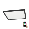Eglo 900093 - LED RGBW Ρυθμιζόμενο φωτιστικό οροφής ROVITO-ZLED/14,6W/230V μαύρο