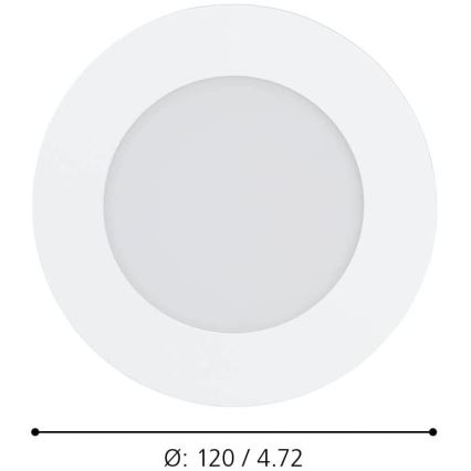 Eglo - LED Dimmable φωτιστικό μπάνιου LED/5,4W/230V IP44 ZigBee