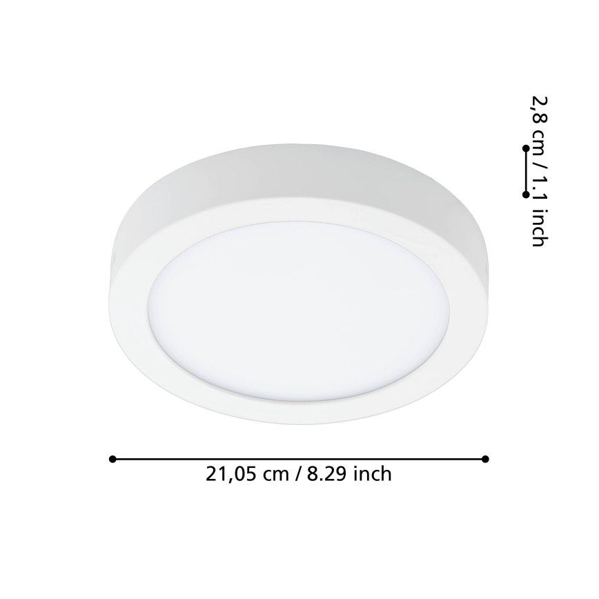 Eglo - LED Ρυθμιζόμενο φωτιστικό οροφής μπάνιου LED/16,5W/230V 2700-6500K IP44 ZigBee