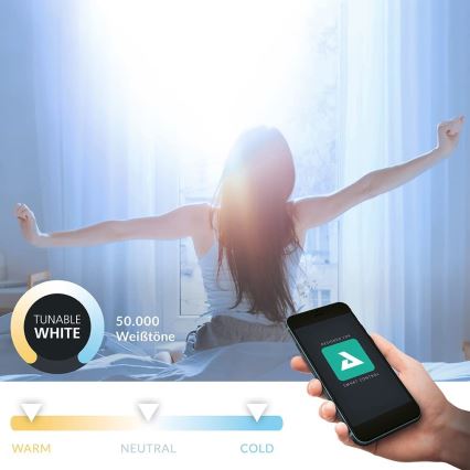 Eglo - Ρυθμιζόμενο LED φωτιστικό μπάνιου LED/5,4W/230V IP44 ZigBee Ø 12 cm