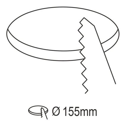 Eglo - LED Dimmable χωνευτό φωτιστικό μπάνιου LED/10,5W/230V 2700-6500K IP44 ZigBee