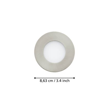 Eglo - ΕΤ 3x LED Dimmable φωτιστικά μπάνιου FUEVA-Z  LED/2,8W/230V IP44