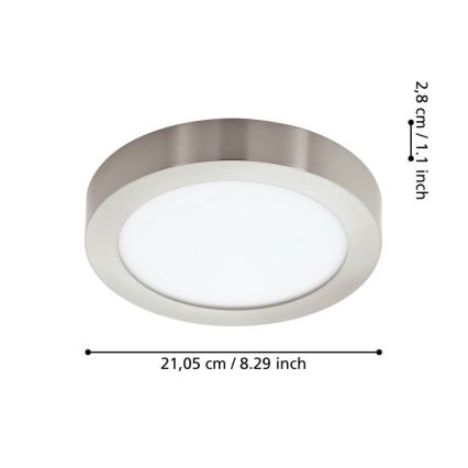 Eglo - LED Dimmable φωτιστικό οροφής μπάνιου LED/16,5W/230V IP44 ZigBee