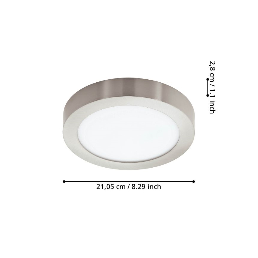 Eglo - LED Ρυθμιζόμενο φωτιστικό οροφής μπάνιου LED/16,5W/230V IP44 ZigBee Ø 21 cm