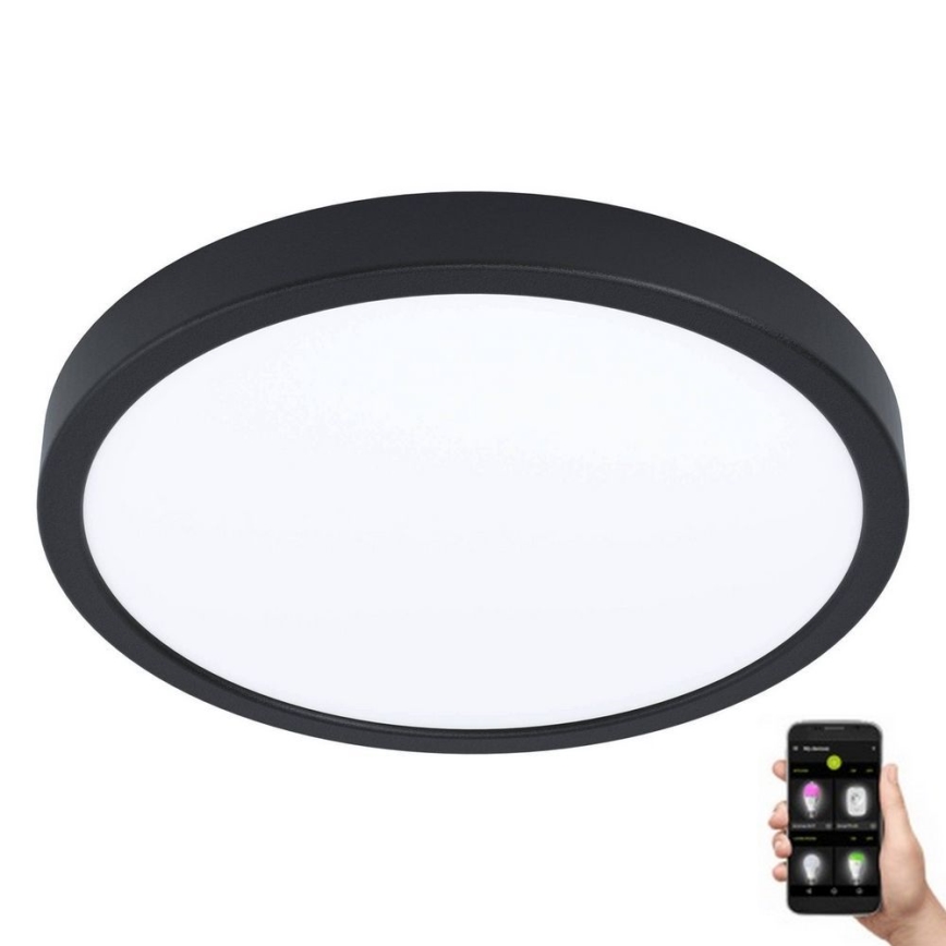 Eglo - Φωτιστικό μπάνιου LED Dimmable LED/19,5W/230V 2700-6500K IP44 μαύρο