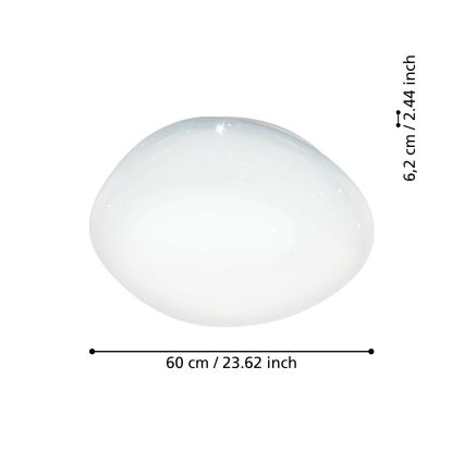 Eglo - LED RGBW Dimmable φωτιστικό οροφής LED/33W/230V ZigBee