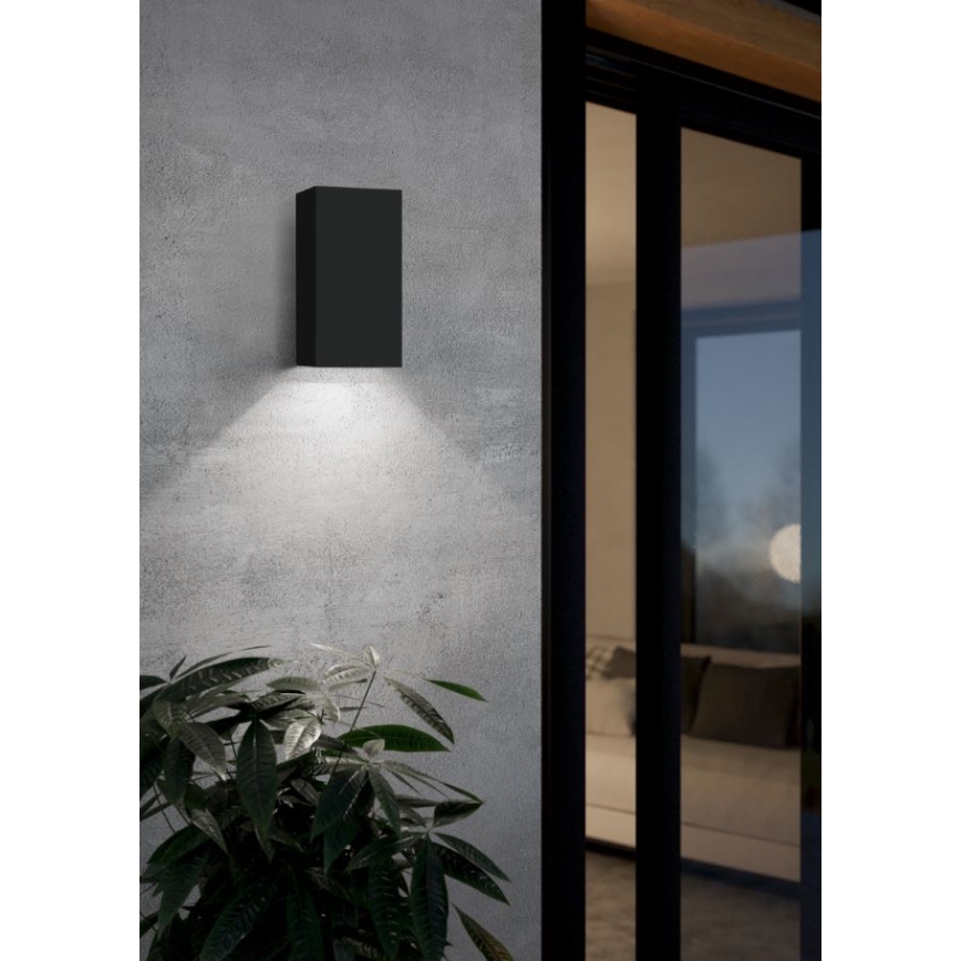 Eglo - LED RGB Dimmable φωτιστικό τοίχου εξωτερικού χώρου 2xGU10/5W/230V IP55 2700-6500K