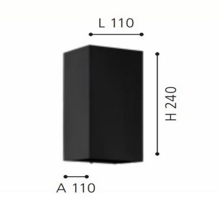 Eglo - LED RGB Dimmable φωτιστικό τοίχου εξωτερικού χώρου 2xGU10/5W/230V IP55 2700-6500K