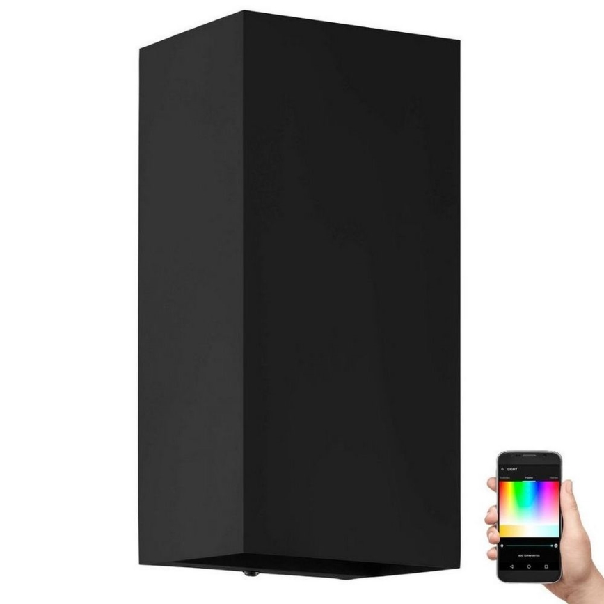 Eglo - LED RGB Ρυθμιζόμενο εξωτερικό φωτιστικό τοίχου 2xGU10/5W/230V IP55 2700-6500K