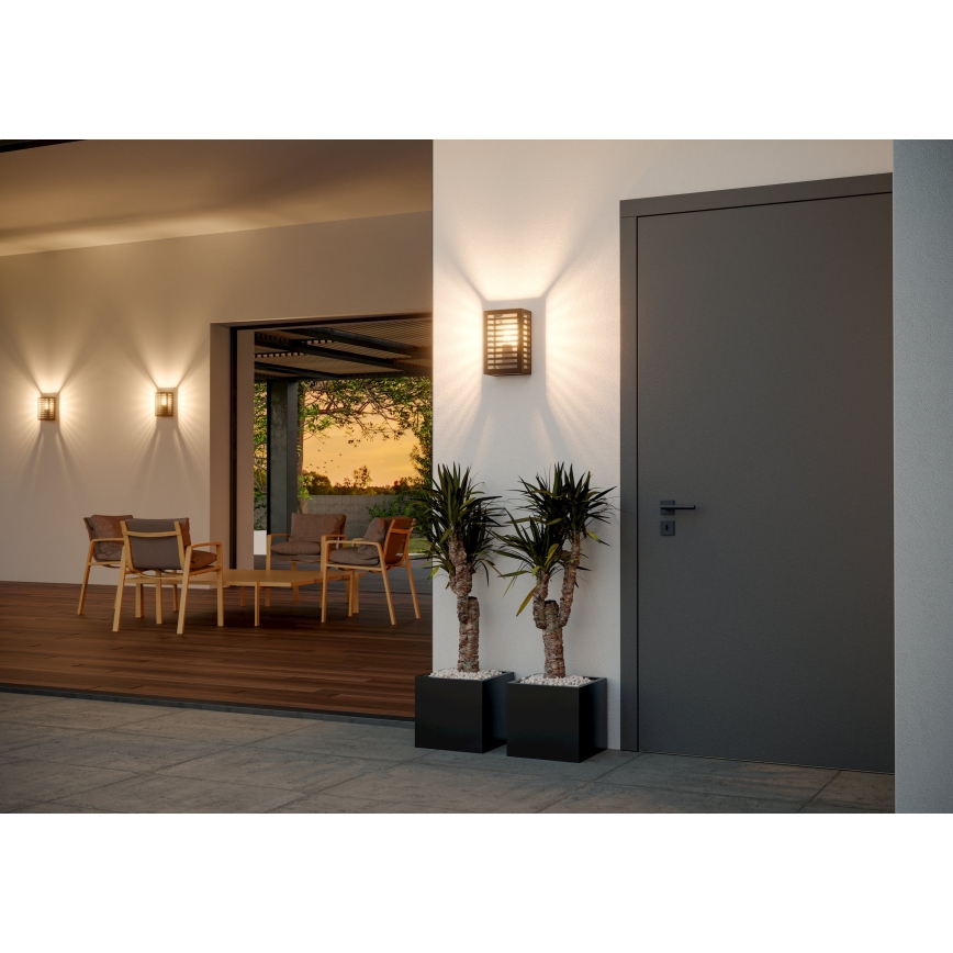 Eglo - Εξωτερικό επιτοίχιο φωτιστικό 1xE27/60W/230V IP44
