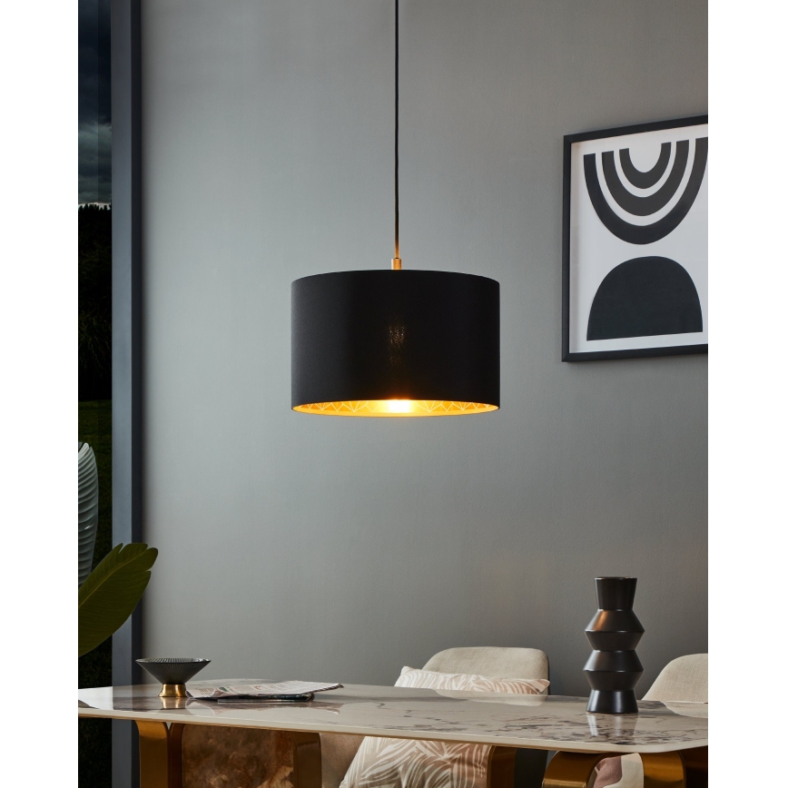 Eglo - Πολύφωτο με συρματόσχοινο 1xE27/40W/230V διάμετρος 38 cm