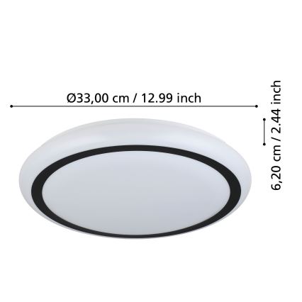 Eglo - LED Οροφωτιστικό LED/14,6W/230V