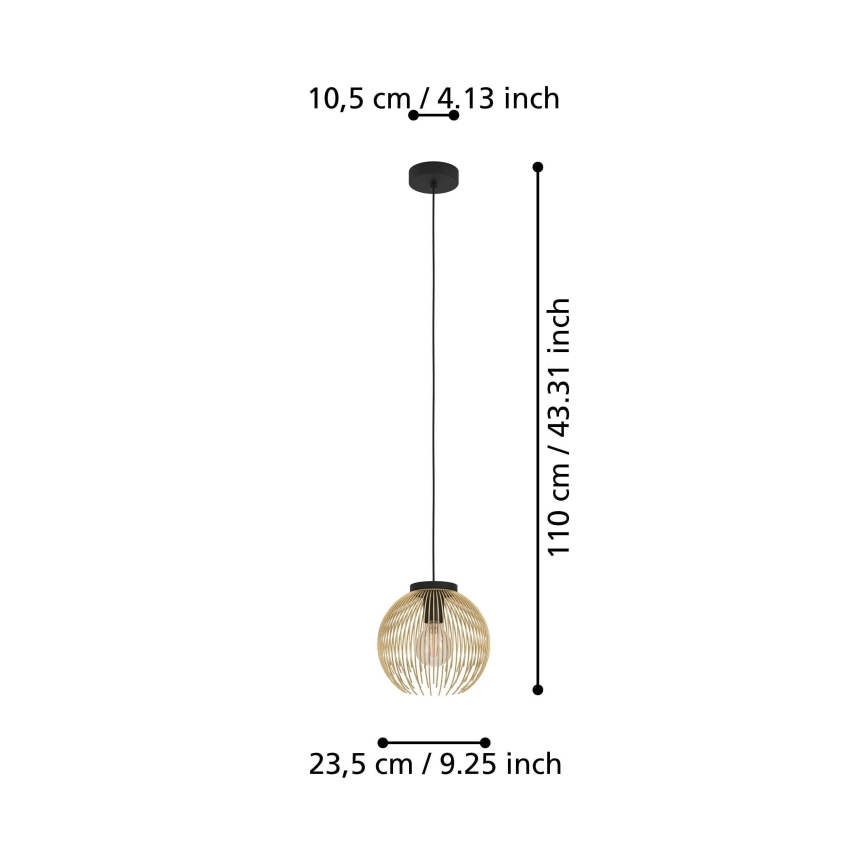 Eglo - Κρεμαστό φωτιστικό οροφής 1xE27/40W/230V