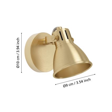 Eglo - LED Επιτοίχιο σποτ φωτιστικό 1xGU10/3W/230V