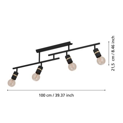 Eglo - Πλαφονιέρα οροφής  4xE27/10W/230V