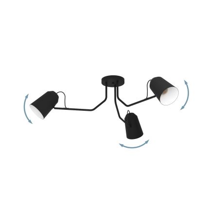 Eglo - Επιτοίχιο φωτιστικό 3xE27/25W/230V